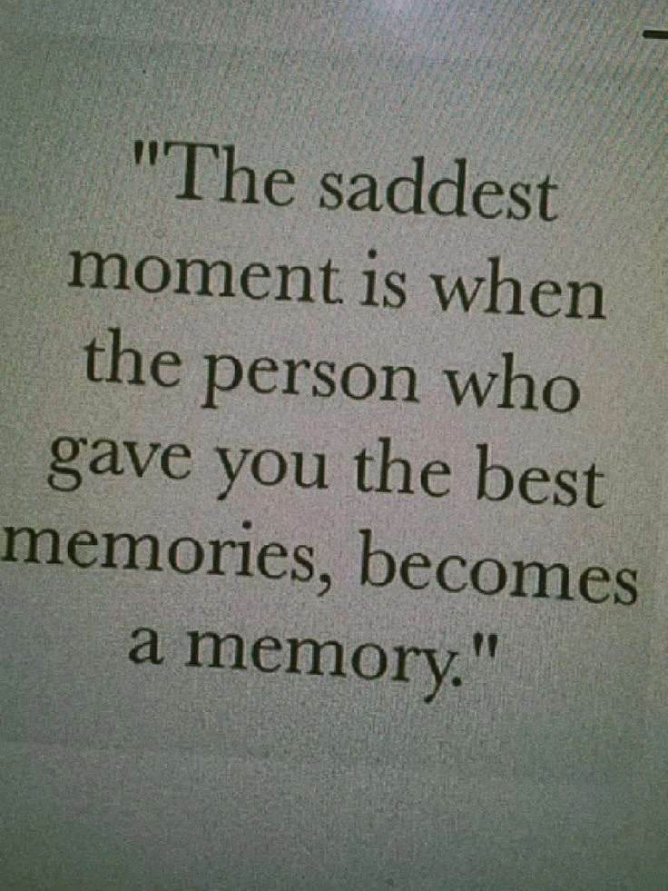 The Pain of Memories
