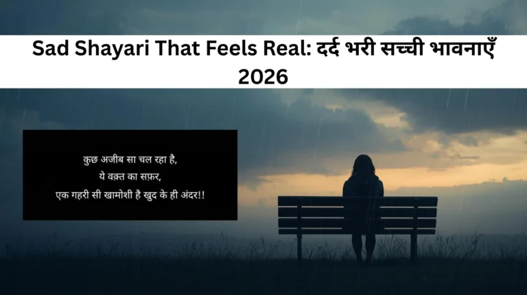 Sad Shayari That Feels Real