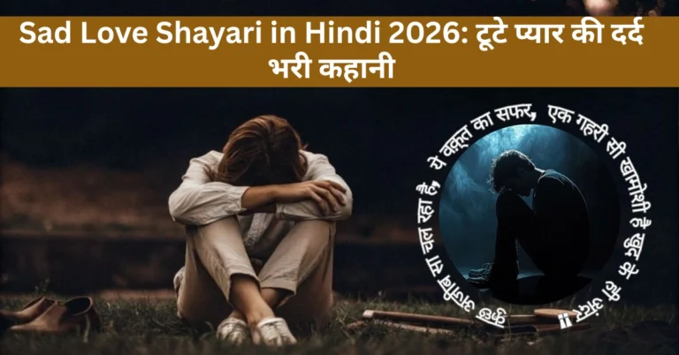 Sad Love Shayari in Hindi 2026