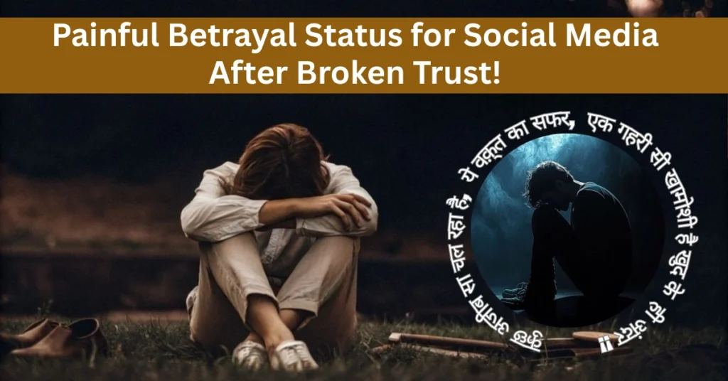 Painful Betrayal Status for Social Media After Broken Trust!