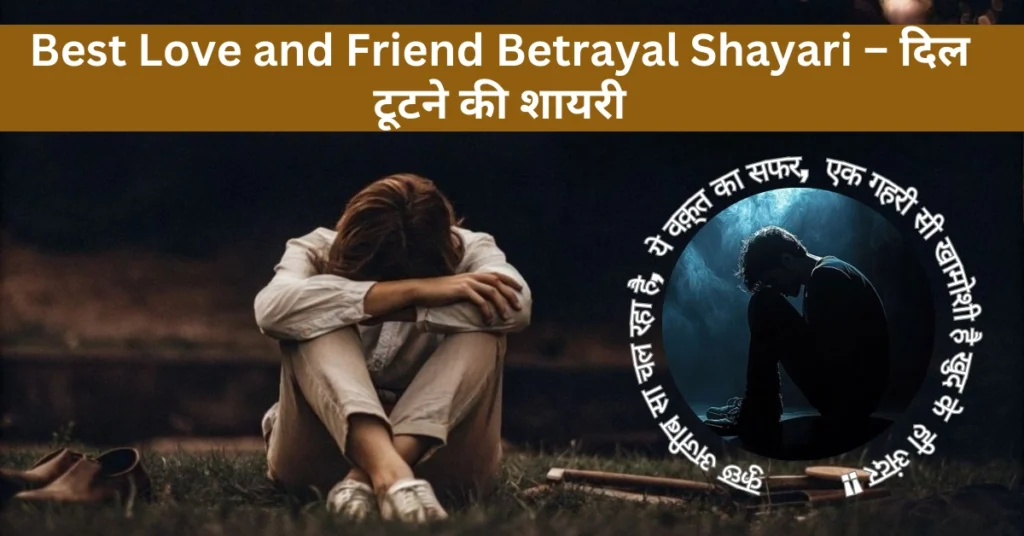 Best Love and Friend Betrayal Shayari – दिल टूटने की शायरी