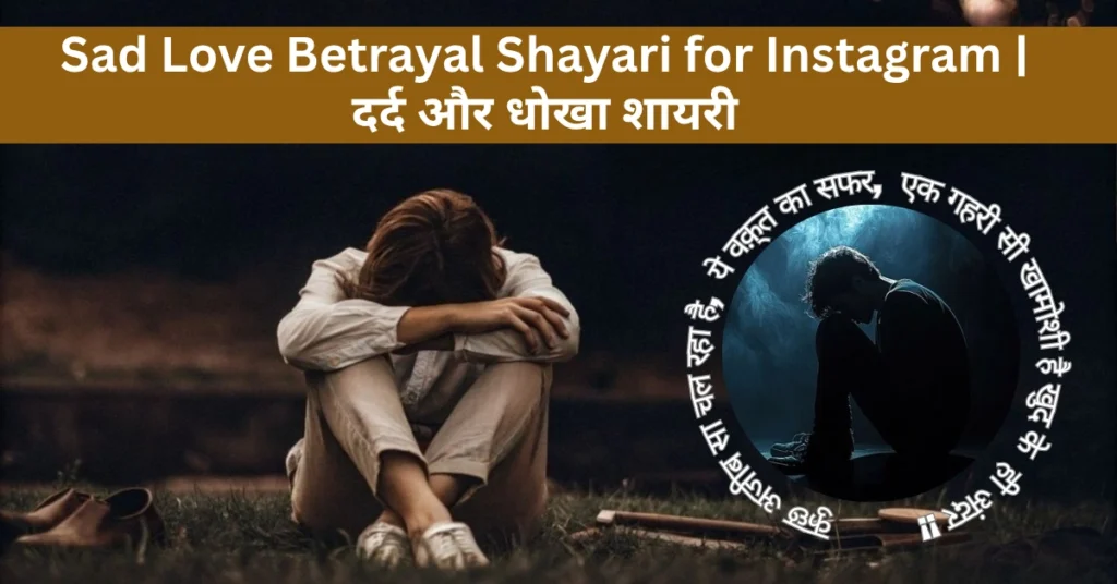 Sad Love Betrayal Shayari for Instagram | दर्द और धोखा शायरी